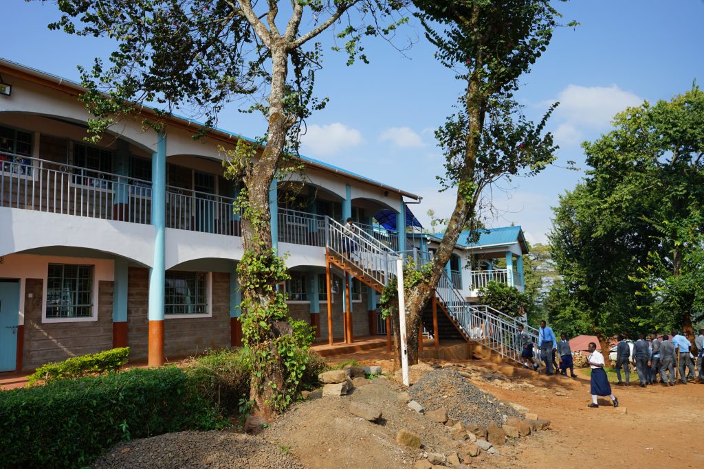 New two storey classrooms and dorm