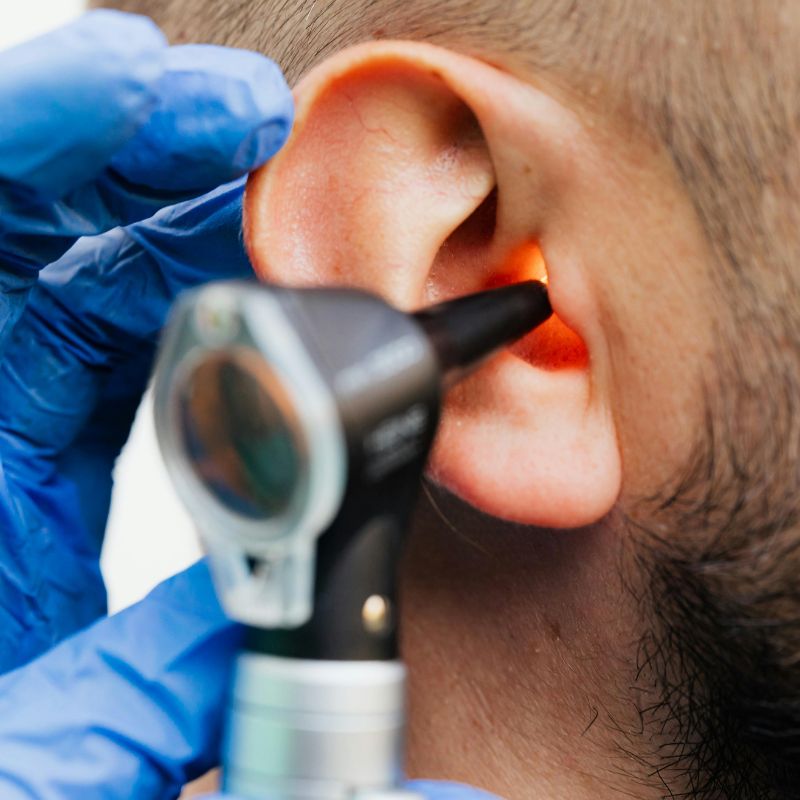 male ear examination