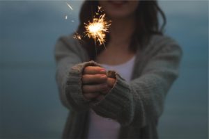 sparkler fireworks night